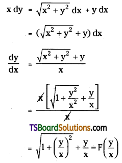 TS Inter Second Year Maths 2B Differential Equations Important Questions Very Short Answer Type L2 Q27