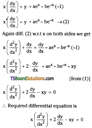 TS Inter Second Year Maths 2B Differential Equations Important Questions Very Short Answer Type L2 Q3