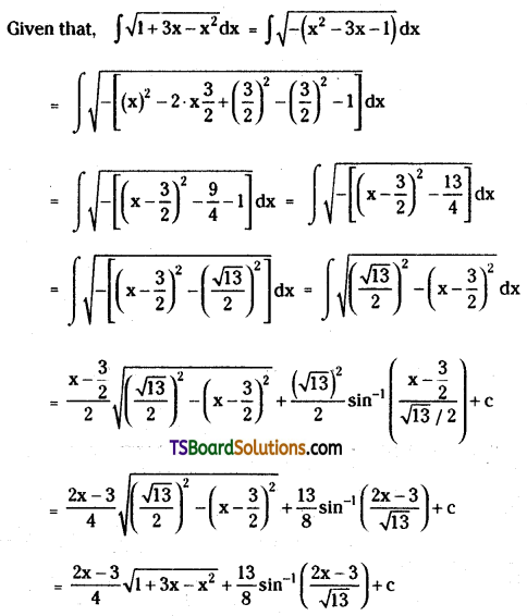 TS Inter Second Year Maths 2B Integration Important Questions Long Answer Type L2 Q12